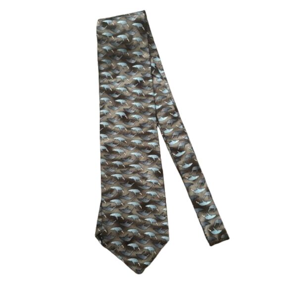 The Nature Conservatory Silk Tie Humpback Whale Print Preservation Collection - Picture 1 of 3